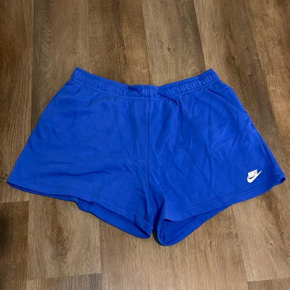 Women’s Nike Sportswear Phoenix Fleece Shorts - Blue - 1X